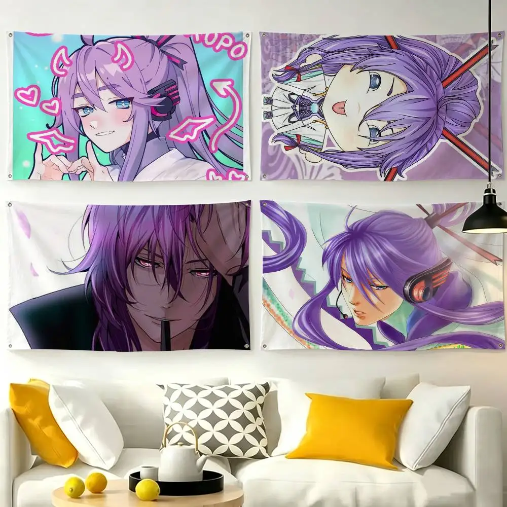 Cute Kamui Gakupo Flag Suitable For Party Club Outdoor Interior Wall Decoration Banner Fans Gift