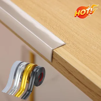 5 M Kendinden Yapışkanlı Duvar Çıkartmaları Bebek güvenlik bandı Mobilya Kenar Koruma Şeridi pvc köşe 90 derece açı trim duvar kenar koruyucusu