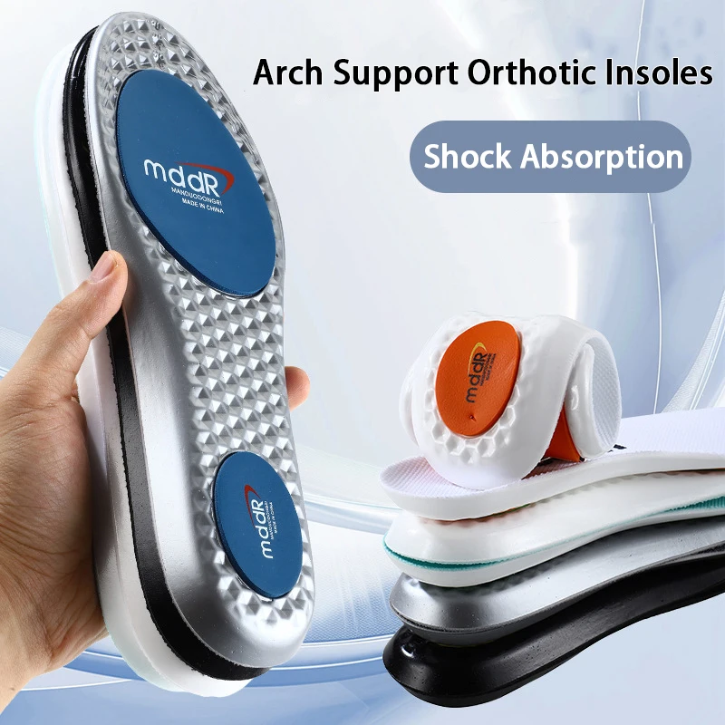 1Pair New Arch Support Cushion Breathable Anti-Smell Shoe Shockproof Sport Insoles High Pads for Running Basketball Workout