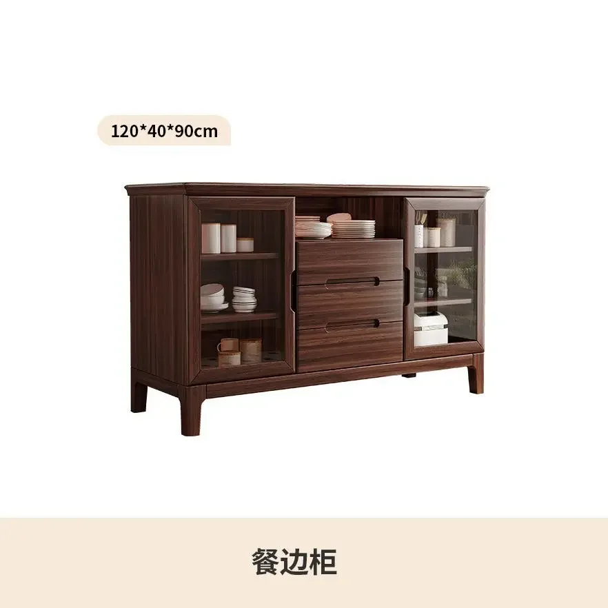 

Современный простой шкаф для хранения в китайском стиле из черного ореха