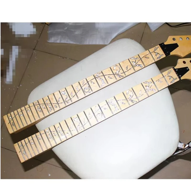

Disado 24 Frets Maple Electric Guitar Neck Maple Fingerboard Inlay Tree Of Lifes Guitar Accessories Parts