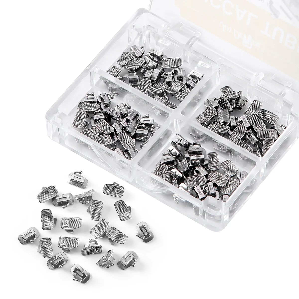 20Sets Dental Kieferorthopädische Bukkalröhrchen für Backenzähne MIM Monoblock Mesh Base Bonding Nicht Cabrio Roth MBT 0,022/0,018 – Detail 2