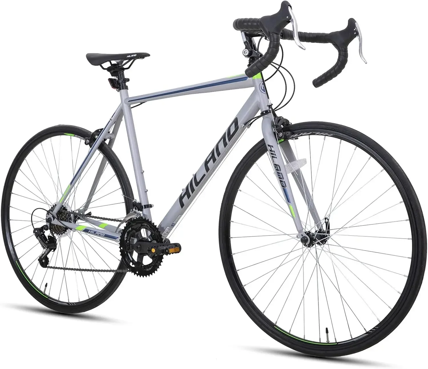 

Hiland Road Commuter Bike, 700C Wheels City Bike, 14 speeds Racing Bike for Men Women, Urban Adult Bicycle