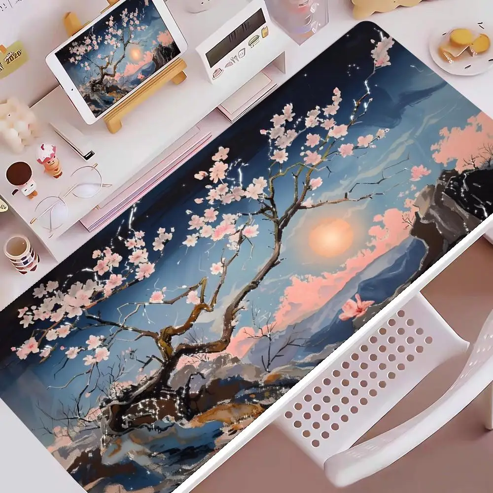 

HYBXXC Cute HD Extended Gaming Mouse Pad 90x40 Cm XXL Large Keyboard Gamer Mousepad with Non-Slip Rubber Base