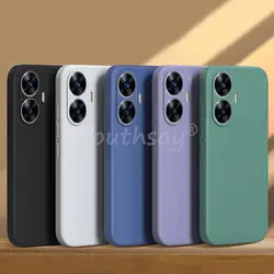Realme用シリコンリキッドケース,Realme c55用保護ケース,オリジナルC55,c53,c35,c25,c25y,c21