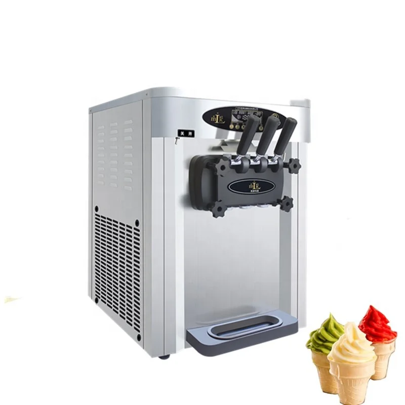 

August Promotion Price Three Flavor Soft Ice Cream Machine Soft Serve Ice Cream Making Machine