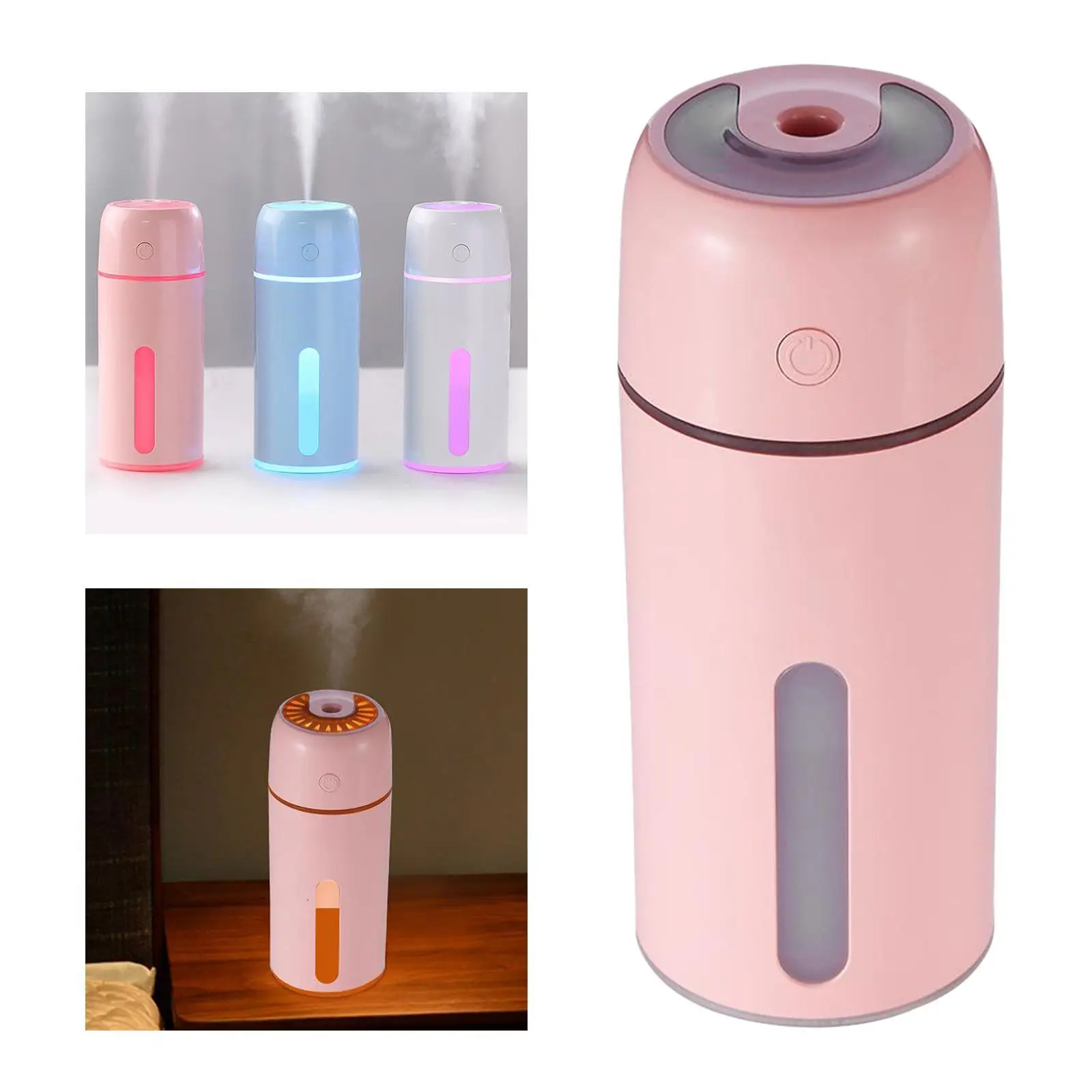 250 مللي مرطبات ضباب بارد هادئة USB مكتب المرطب مرطب هواء صغير مع 7 ألوان ضوء 2 وضع الرش إيقاف تلقائي لغرفة النوم #3