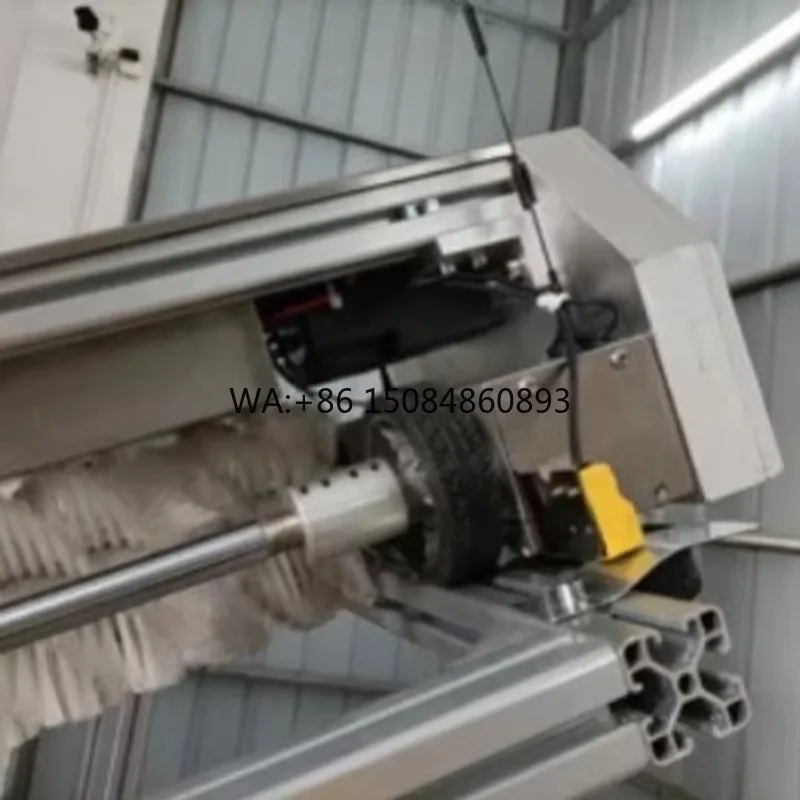 Electric Telescopic PV Brush, Carbon Fiber Rod, Labor Saving Manual Cleansing Tool for Daily Solar Photovoltaic Work
