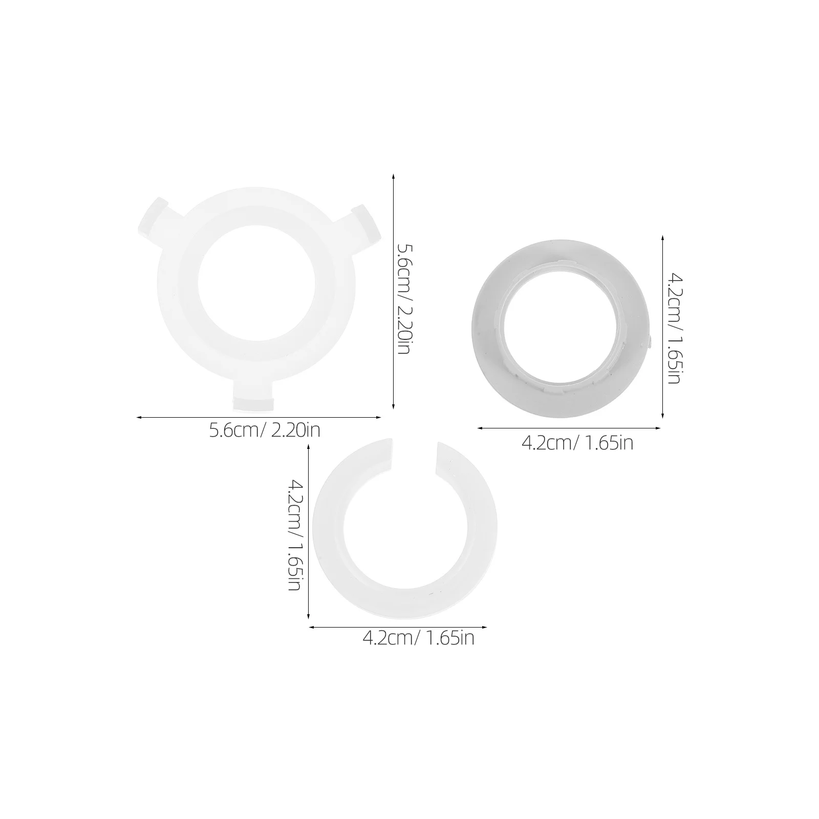 30Pcs Lamp Shade Adapter Ring Clips Versatile Lampshade Reducers Light Socket Rings Converter for Lamp Holder Light Fittings