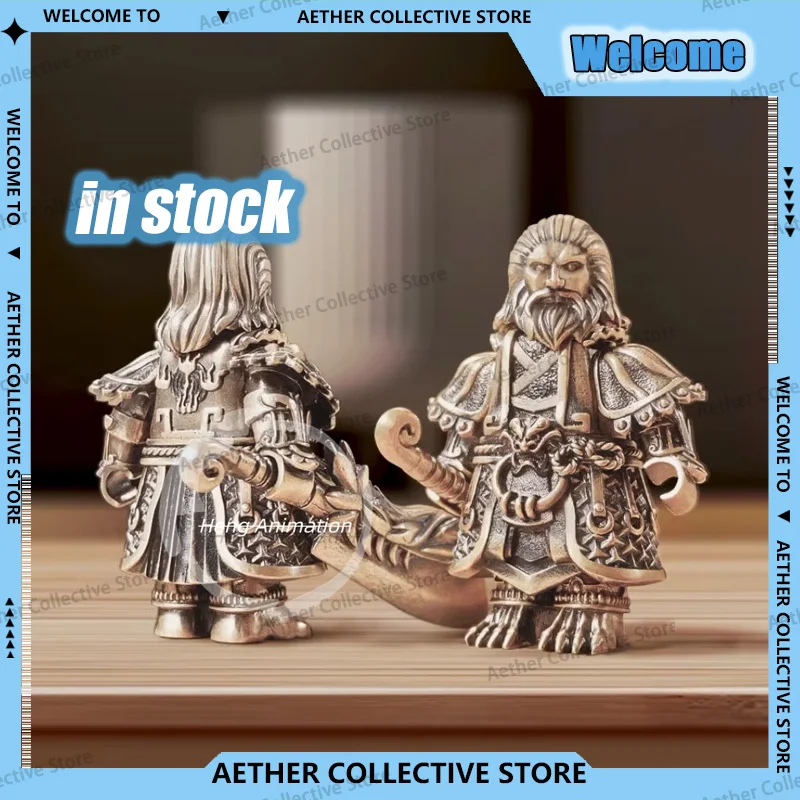 In Stock Journey to the West Green Lion Essence Figure Lion Camel Ridge Bronze Man Movable Assembly Model Desktop Ornament gift