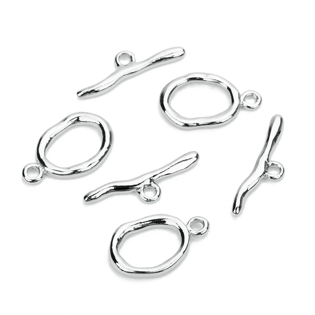 5Set/lot Irregular Curved OT Toggle Clasp Bracelet toggle buckle For  DIY Jewelry Findings Making Supplies Wholesale