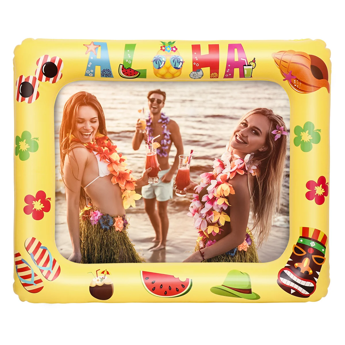 

Blow up Summer Picture Frame Hawaiian Party Birthday Inflatable Photo Booth for