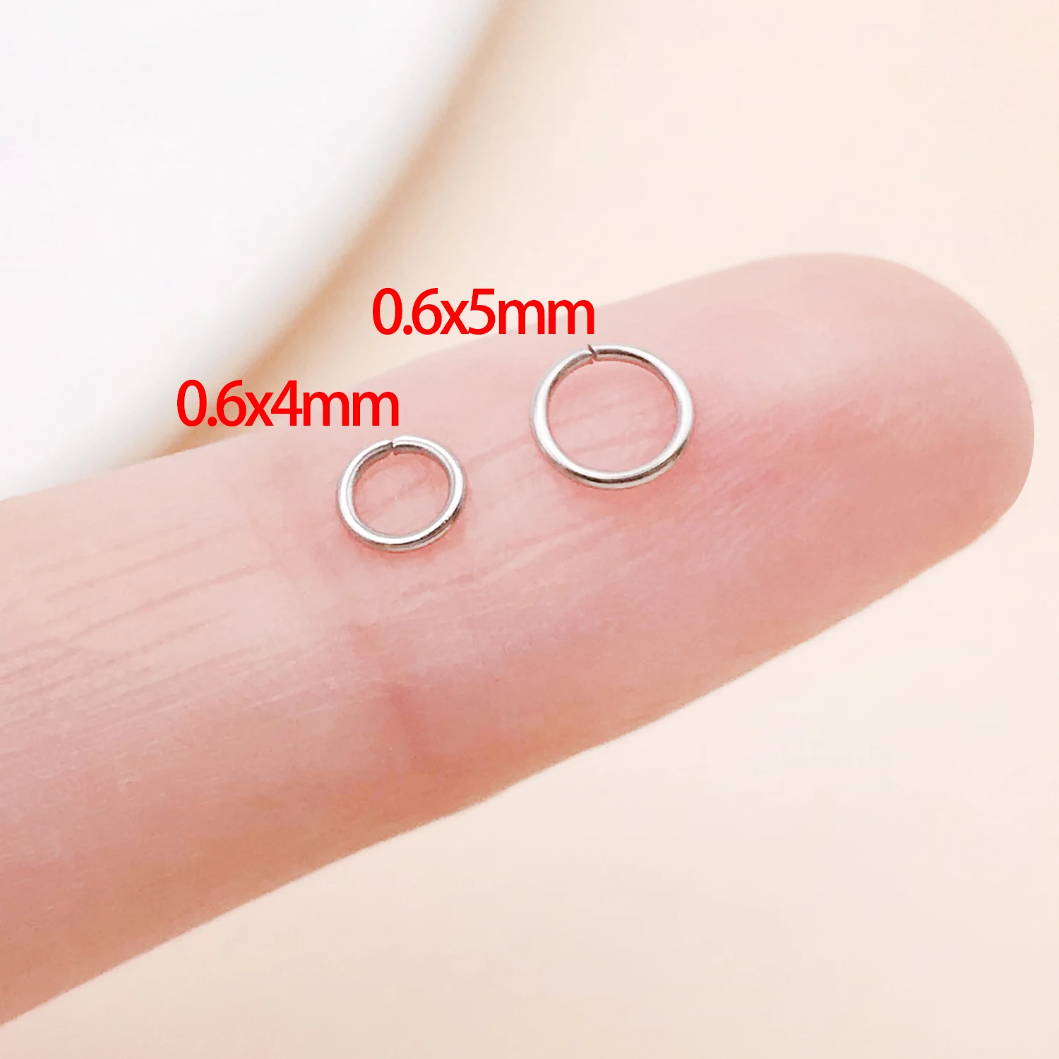 50 Stück 4-10mm Edelstahl Spaltringe Offene Einzelschlaufen Verbindungsringe für DIY Schmuckherstellung Armband Zubehör – Detail 5