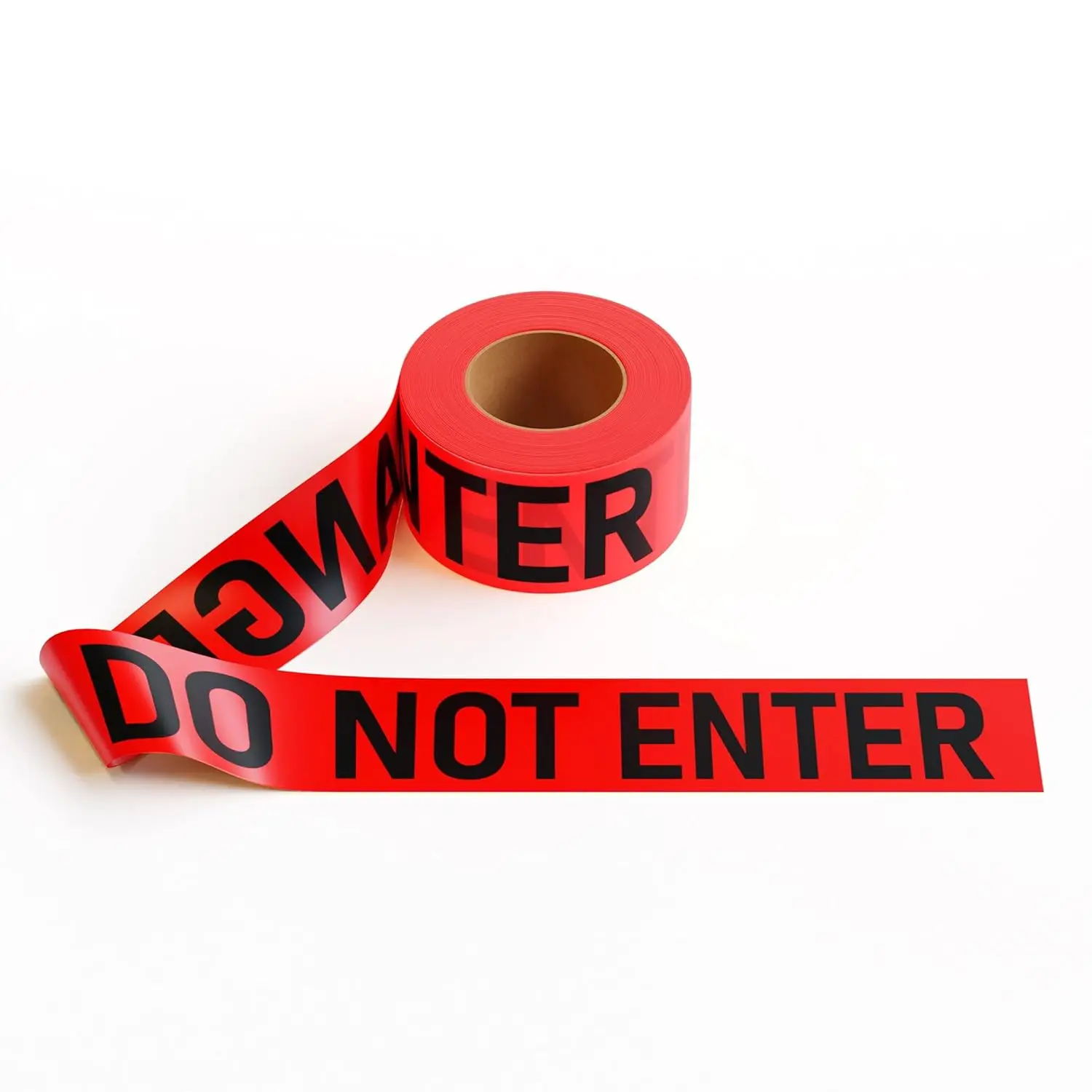 

Предупреждающая лента PE, 2,0 мил x 1000 футов x 3 дюйма, красная с черной надписью «Опасность! Вход запрещен» — промышленная безопасность