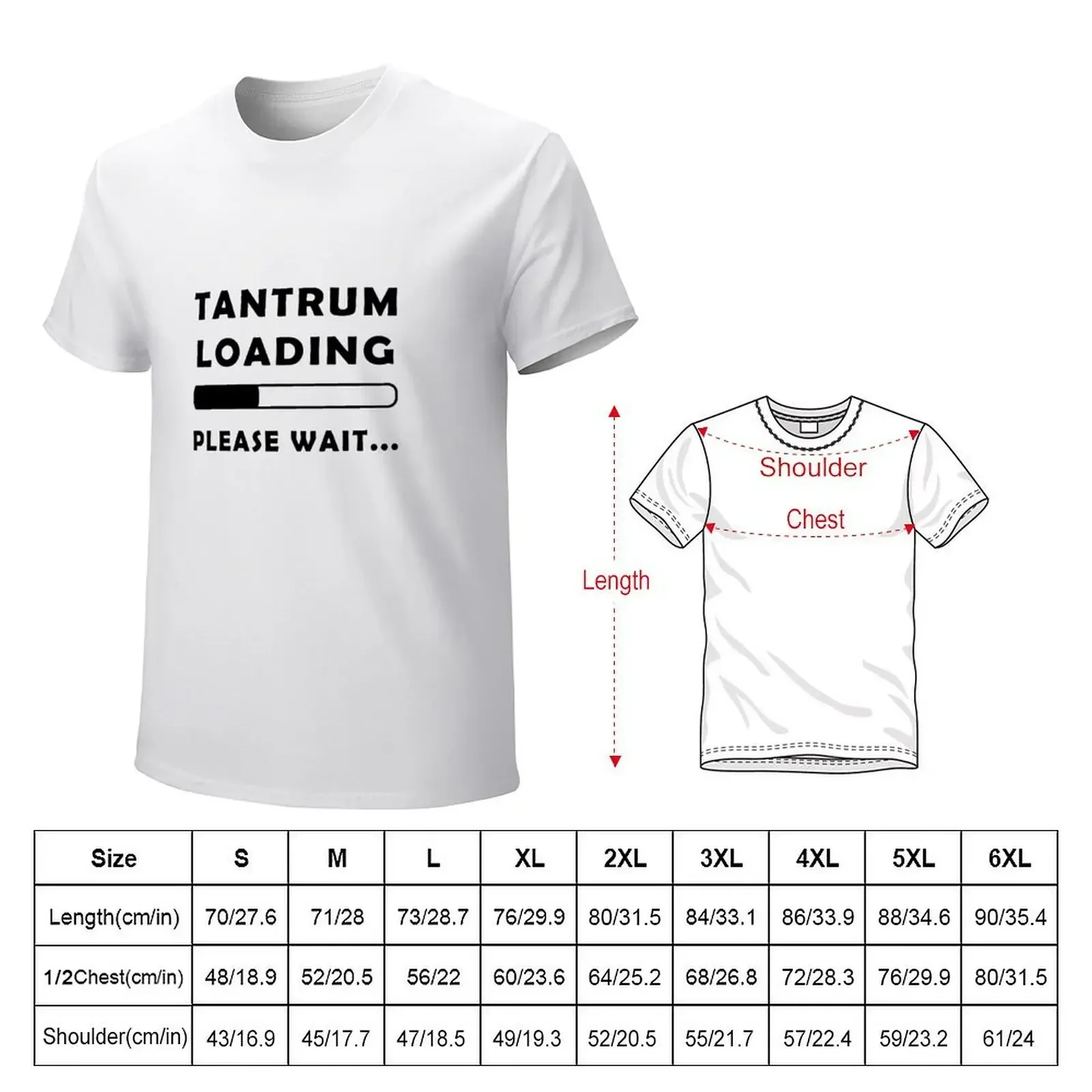 tantrums loading T-shirt Blouse for a boy Men's cotton t-shirt