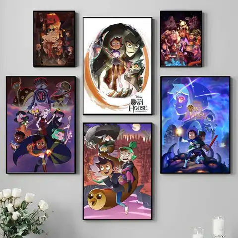 1PC The Owl House Season Poster Self-adhesive Art Waterproof Paper Sticker Coffee House Bar Room Wall Decor