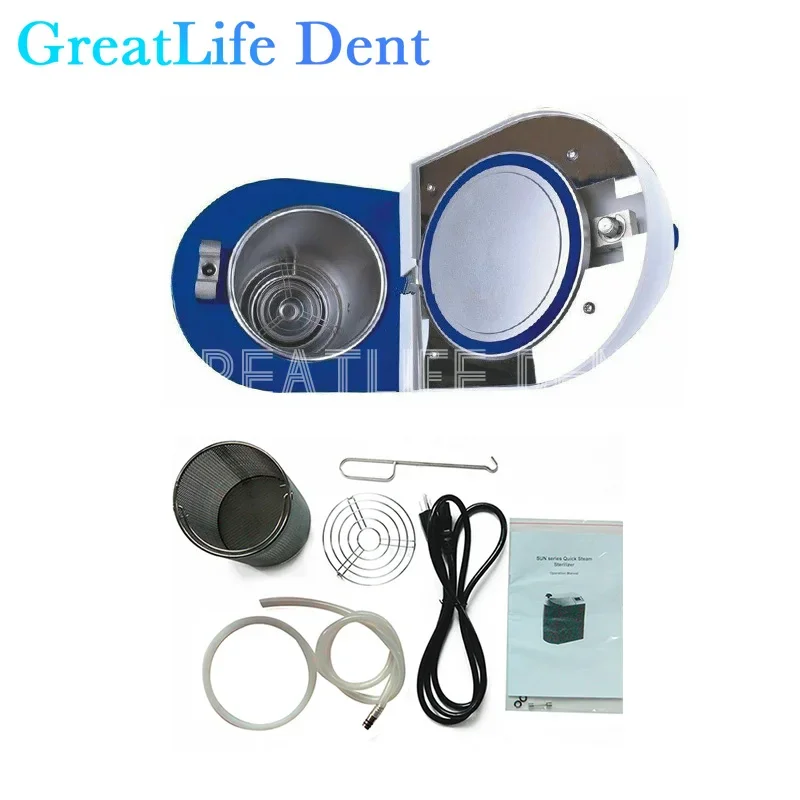 GreatLife-Mini Esterilizador a Vácuo Dental, Autoclave Cirúrgica Médica, Dent 3L, SUN3-I, Esterilização, Gabinete de desinfecção