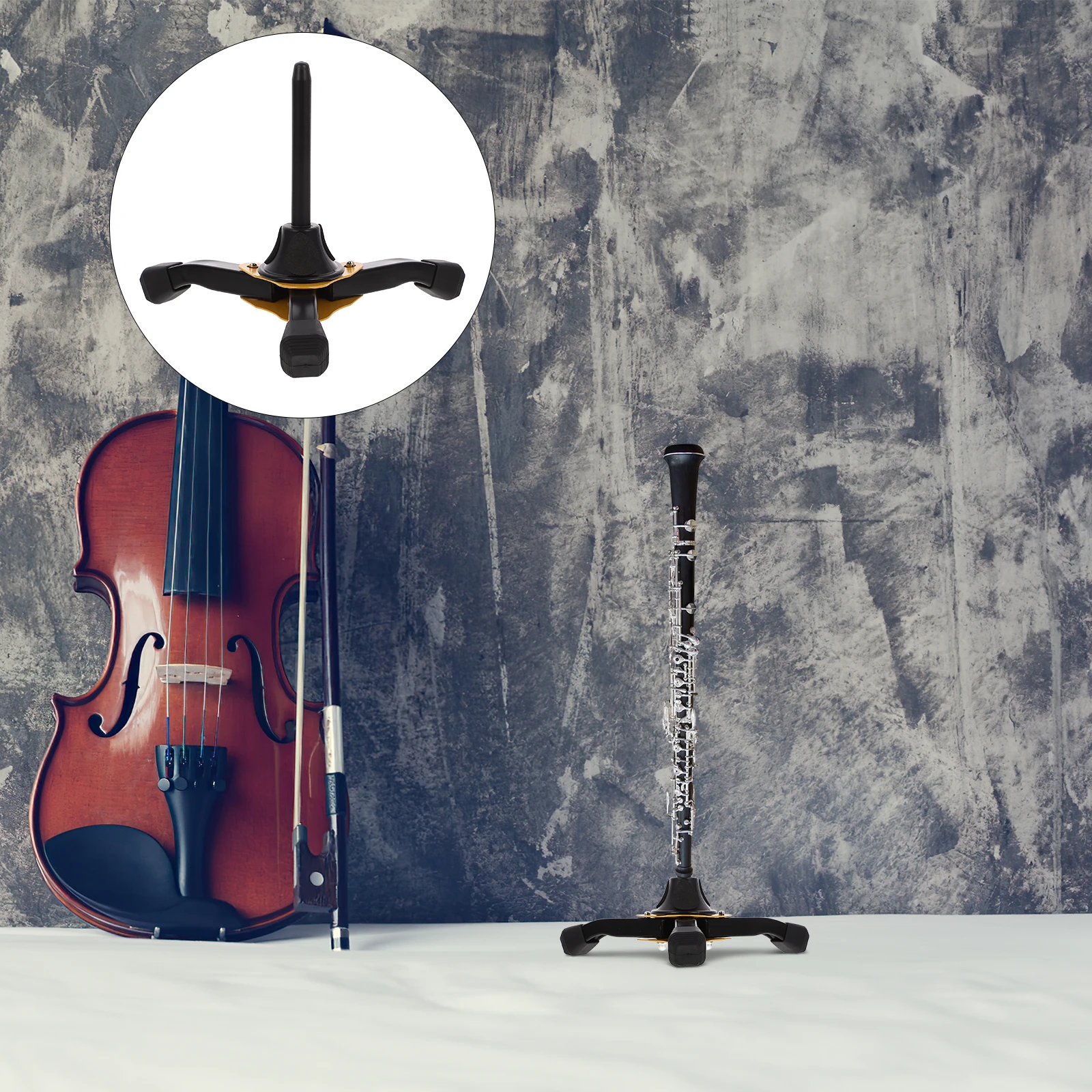 

Musical Instrument Stand Instruments Portable Metal Support Clarinet Holder Oboe Iron Foldable Folding