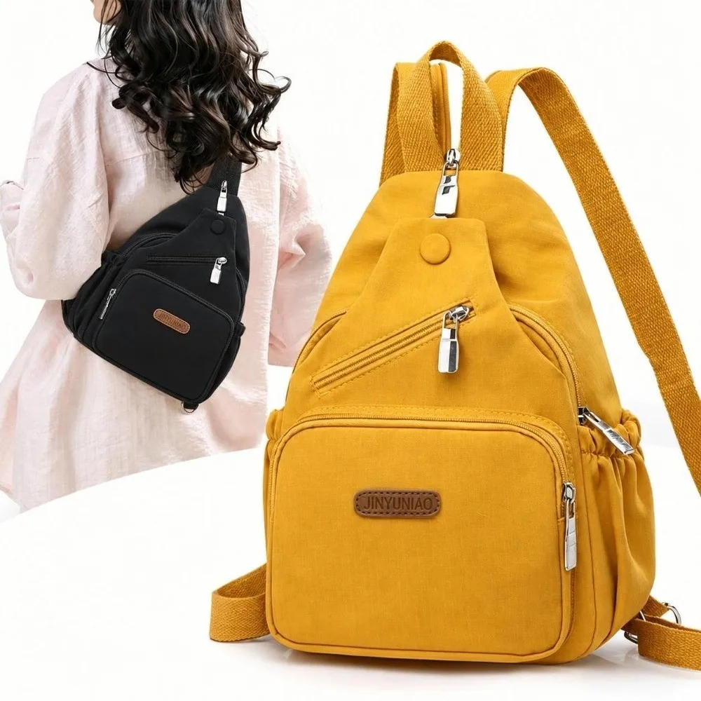 Portable Chest Bag Lightweight Waterproof Crossbody Sling Backpack Large Capacity Multi-functional Shoulder Bag Travel Use