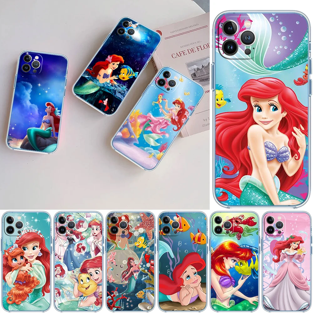 The Little Mermaid Transparent Phone Case for Samsung Galaxy A04 A04S A14 A23 A34 A54 M23 M33 M52 M53