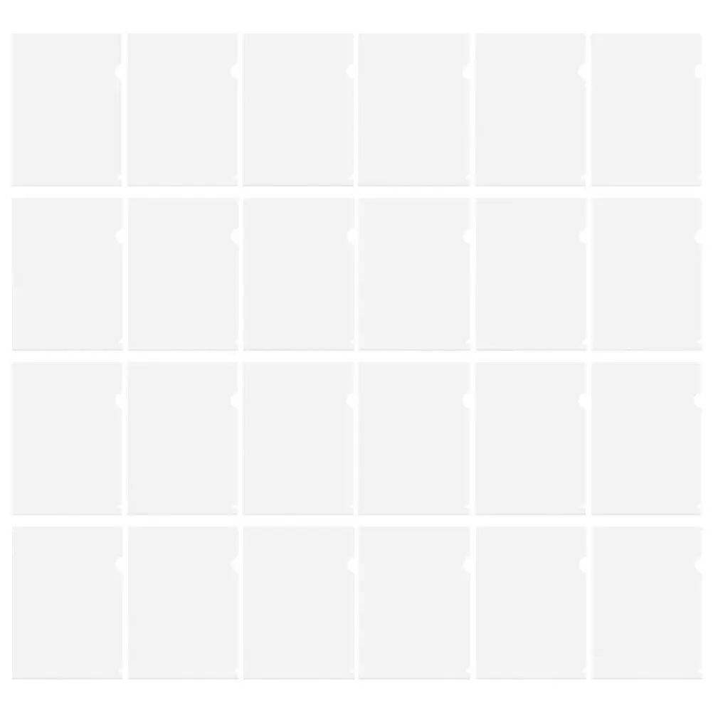 

40Pcs Clear Plastic File Folders A4 Size L-Shaped Design Document Jackets for Office School Presentation Paper Organizers