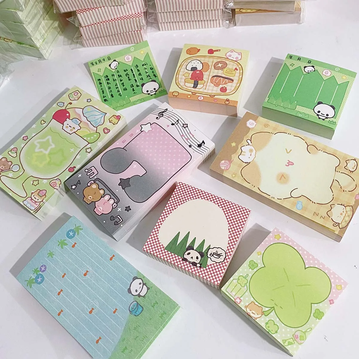 

WAKAWAKA Cute Panda Decorative Craft Paper for Scrapbooking MINI MEMO PAD Stationery Material Journal DIY Arts Crafts Album