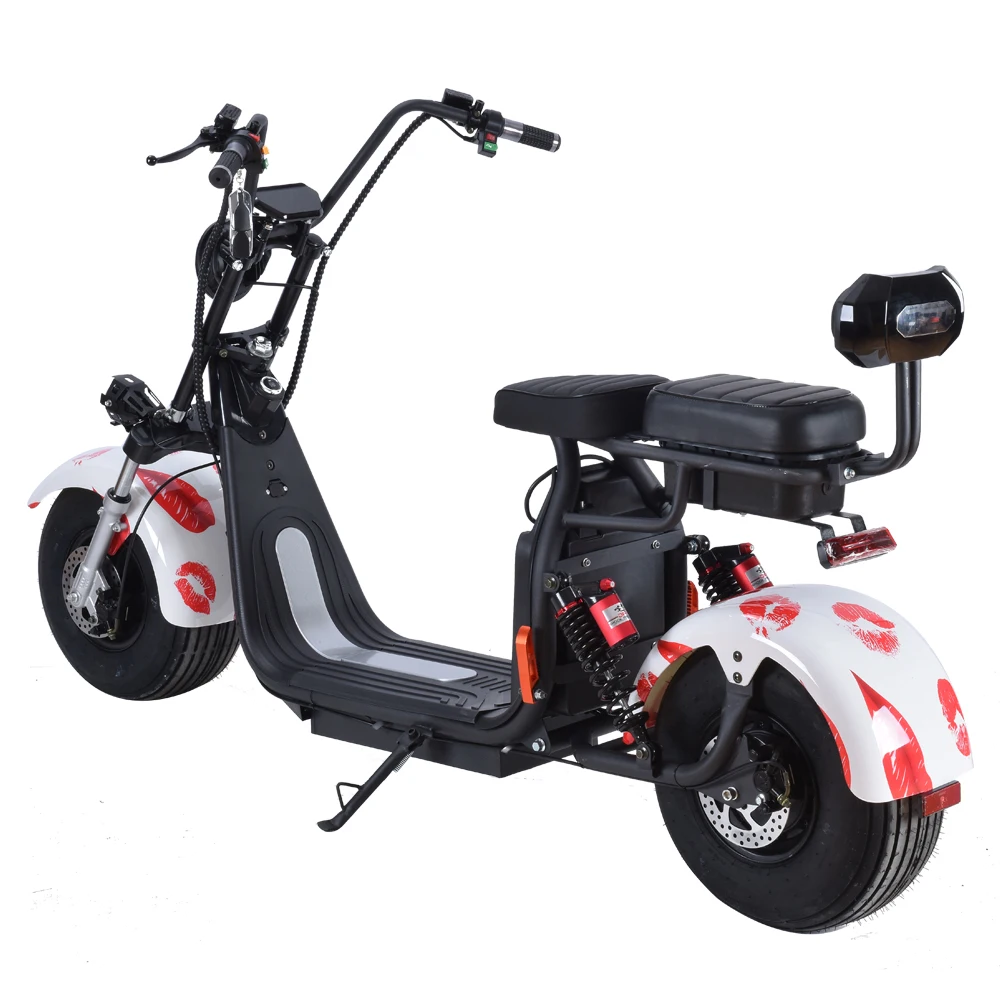 Eec Coc 60v European Warehouse 1500w 2000w Fat Tire Motorcycle Electric Scooter Citycoco