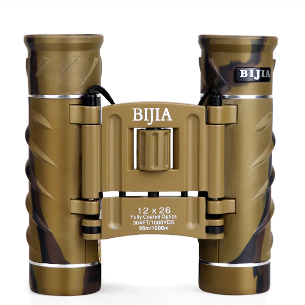 Telescopio BIJIA de gran aumento HD de doble barril 12X25mm 12x26mm telescopio portátil de visualización de conciertos para niños y adultos