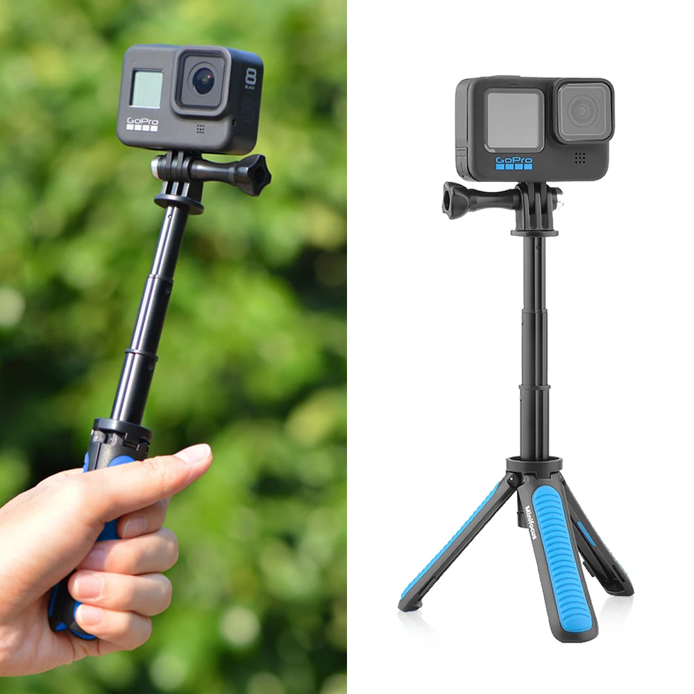 Mini Handle Selfie Stickขาตั้งกล้องสำหรับGoPro Hero 5 6 7 8 Hero 9สำหรับDJI Osmo Action YI SJACAMกล้องVlogอุปกรณ์เสริม