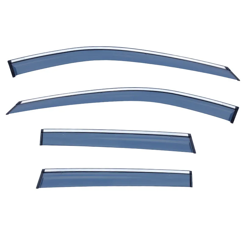 4Pcs Car Side Window Deflectors For PEUGEOT 2008 Window Visor Awnings Shelters Rain Sun Wind Protectors Guards Weathershiled