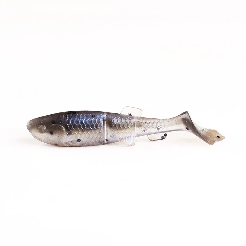 Angelköder Super Live Simulation T Tail Fish 4,5 cm Soft Bait Float Jig Head Worm Lures Lot 16 Stück Sale – Detail 12
