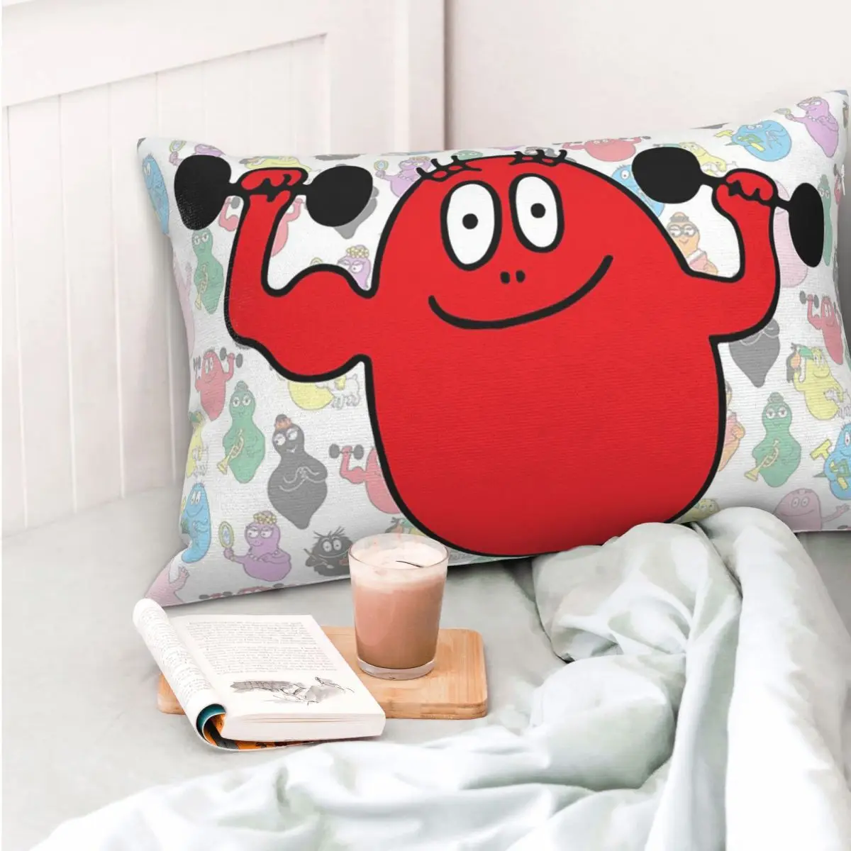 Barba Red Boy Les Barbapapa Family Rectangle Pillowcase Cushion Cover Decor Bedroom Bed Home Comfort Throw Pillow