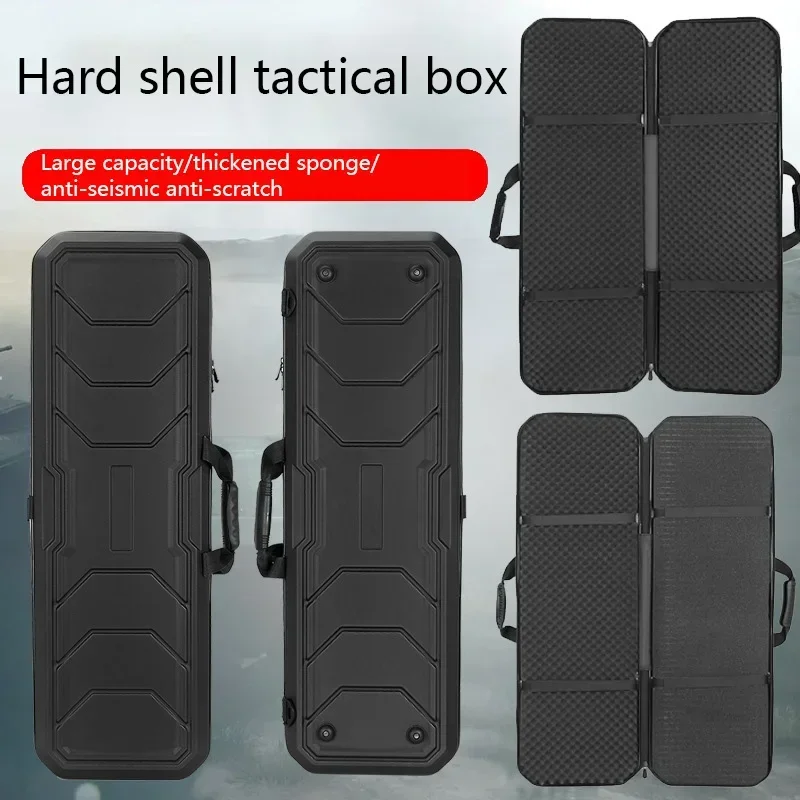 Tactical Suitcase Bag Travel Toolkit Hard Shell Shockproof Waterproof Gun Drone Fishing Rod Protect Storage Box Shoulder Handbag