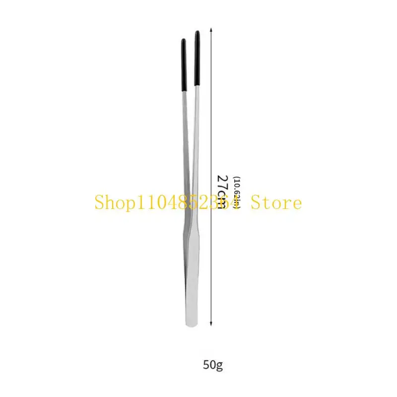 652F 1Set/2piece retsile feeding tongs ตรง & curved tweezers ยาว