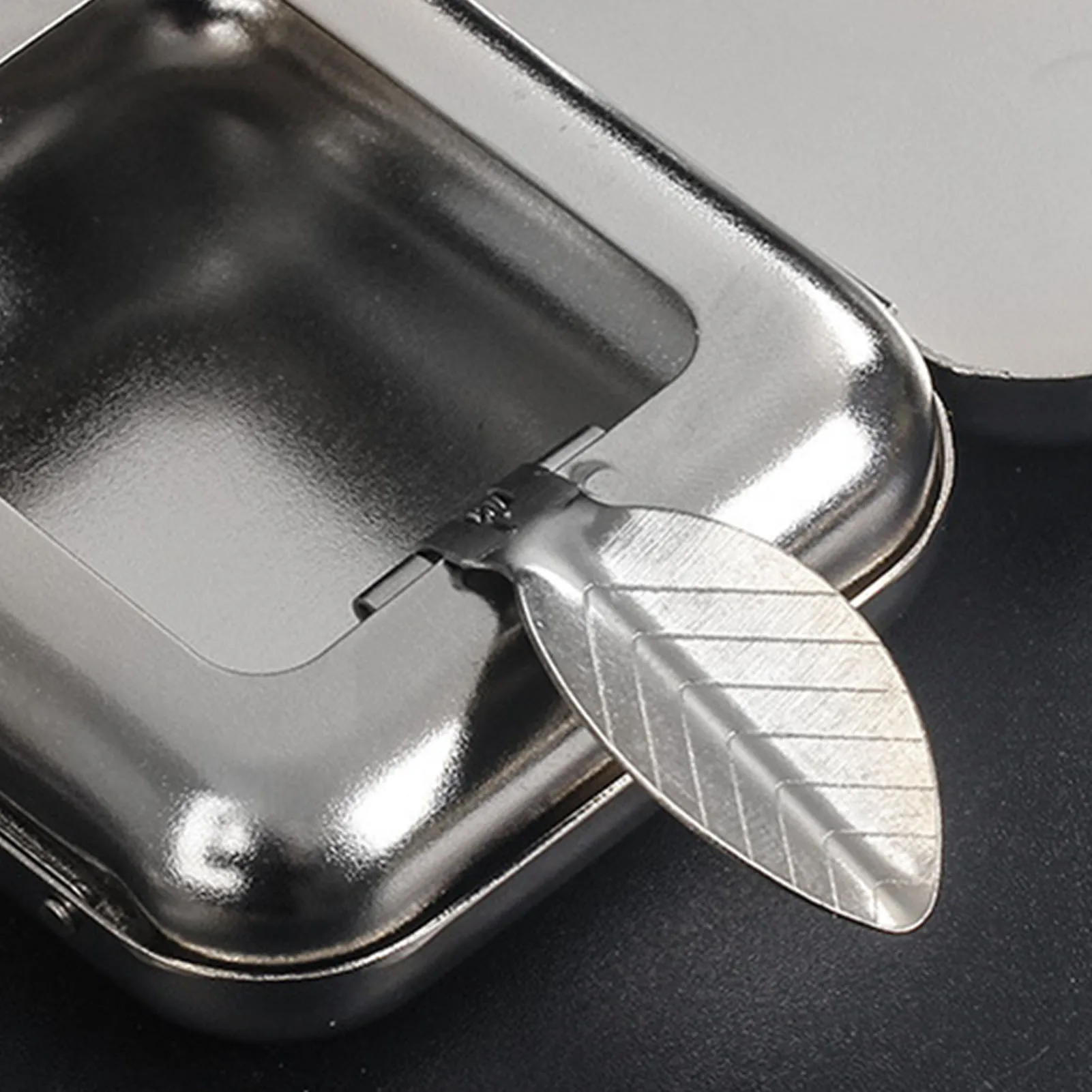 Stainless Steel Square Pocket Ashtray Outdoor Portable Stainless Steel Ashtray Suitable for Home Bedroom Yard