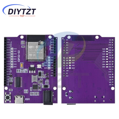 Imagen 2 del producto D1 ESP32-S3 WiFi + Bluetooth 16MB Flash UNO D1 R3 módulo de placa CH340 N16R8 para ESP32 ESP-32 módulo inalámbrico de placa de desarrollo