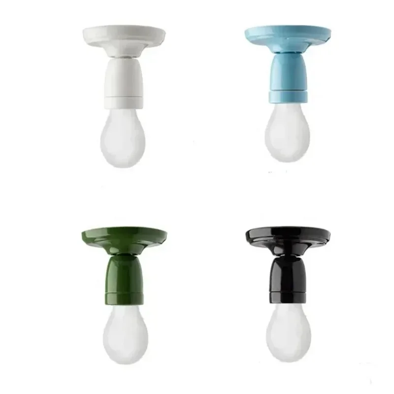 DIY White Black Ceramic Porcelain Light Fittings Hanging Canopy Chandelier Pendant Wall Lamp Lighting Ceiling Plate Rose