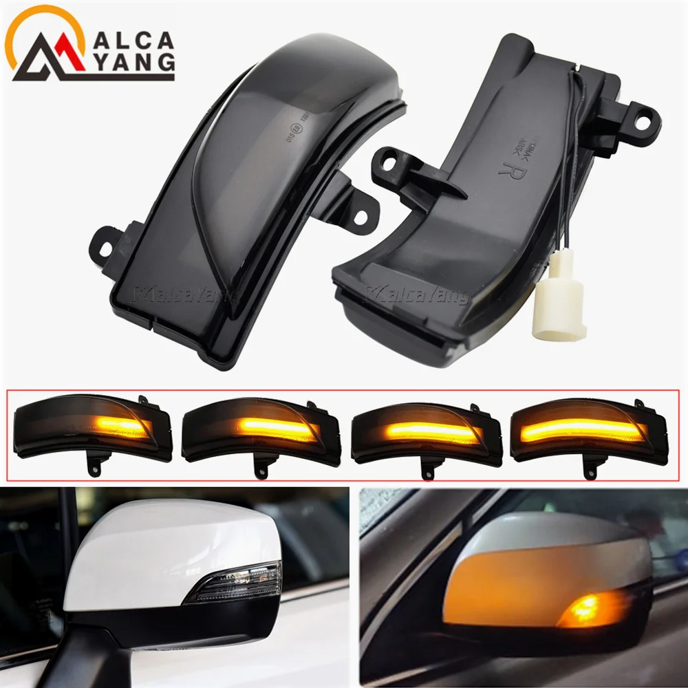 For Subaru WRX STI Dynamic LED Side Mirror Light 2Pcs Turn Signal Lamp Forester Crosstrek Impreza Legacy Outback Car Accessories