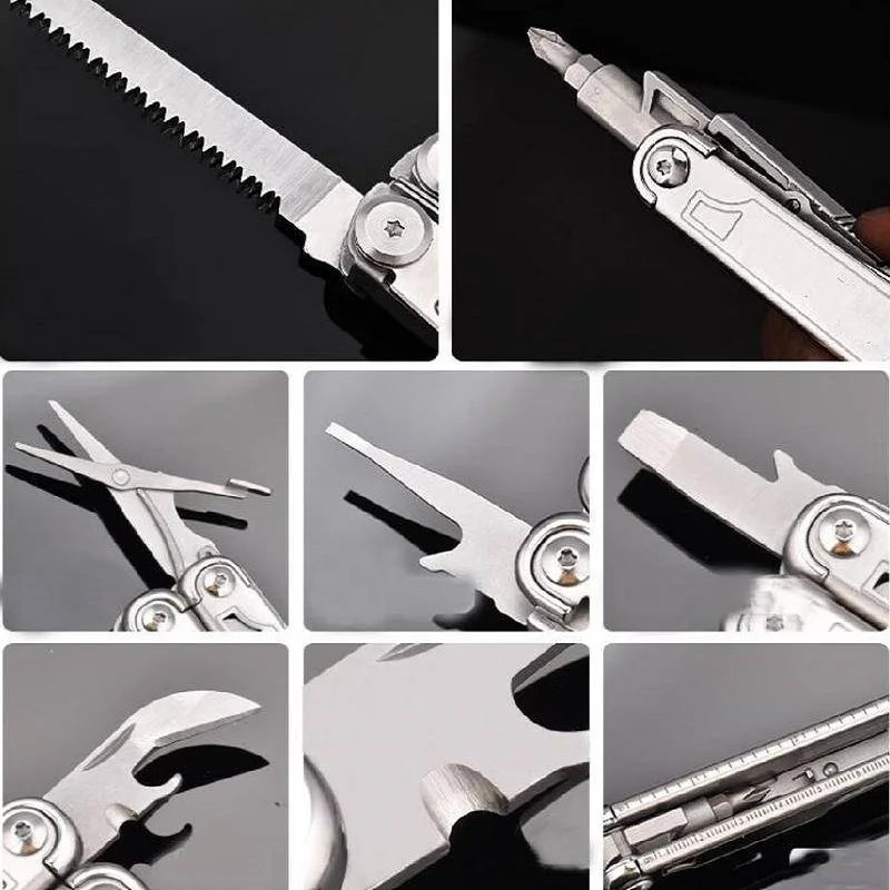 Daicamping DL12 Outdoors Stripper Camping Gear Multi Pliers Multifunctional 7CR17MOV Folding Knife Tools Multitool Clip Clamp