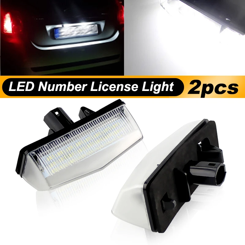 2xLED License Number Plate Light 81270-53011 For Lexus CT200h IS300 Sportcorss Toyota C-HR Prius V Venza Matrix RAV4 Scion tC