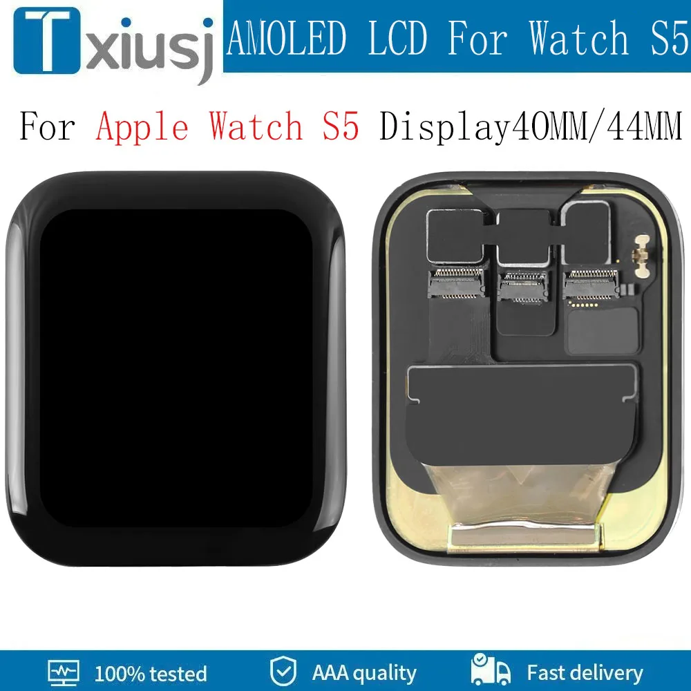 

AMOLED For Apple Watch Series 5 40mm 44mm LCD Display Assembly Touch Screen Digitizer Replacement For Apple Watch 5 Gen S5 LCD