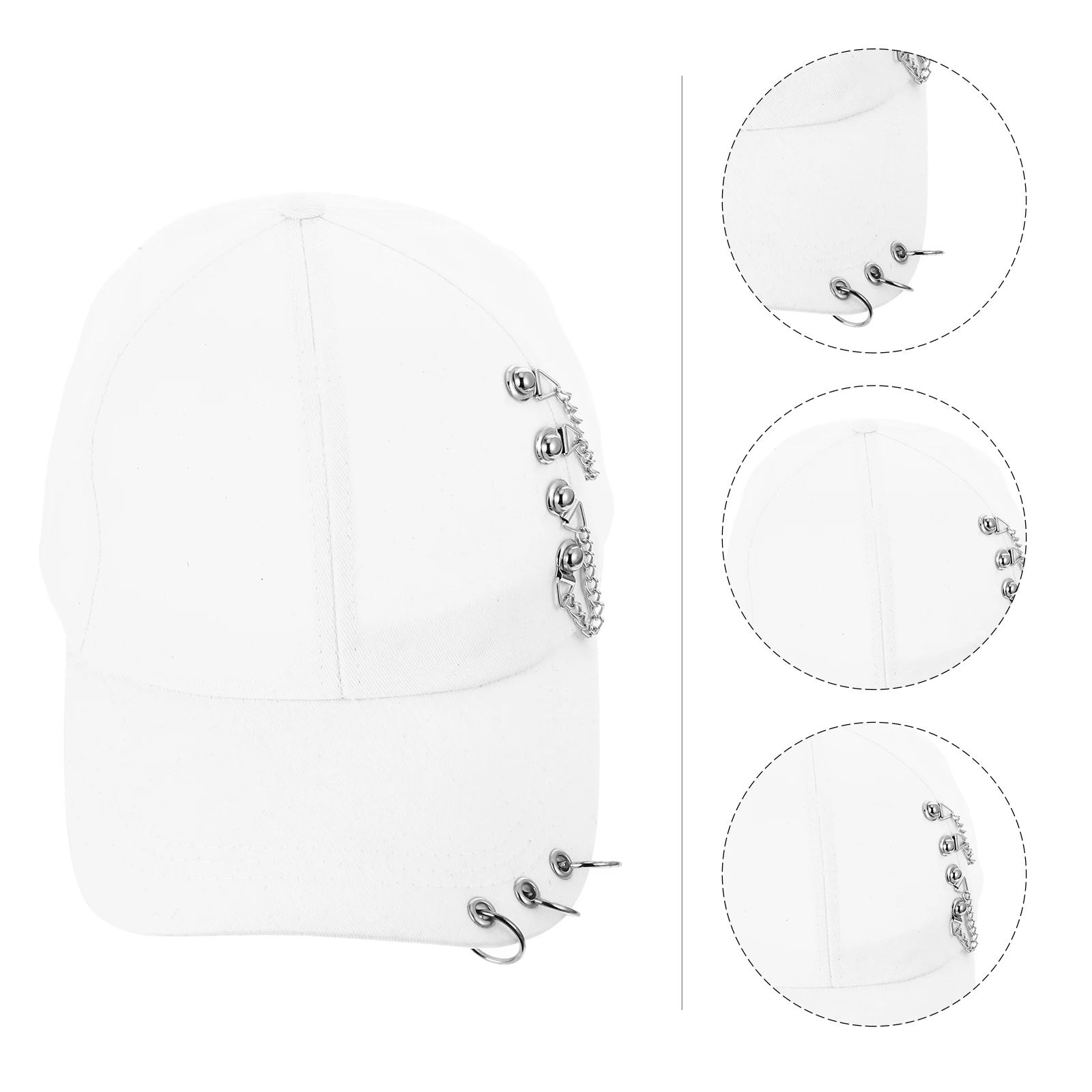 

Chain Cap Peaked Baseball Hat Adjustable Sun Hat Cool Design Comfort Breathable Outdoor Camp Travel Daily Wear Premium Material