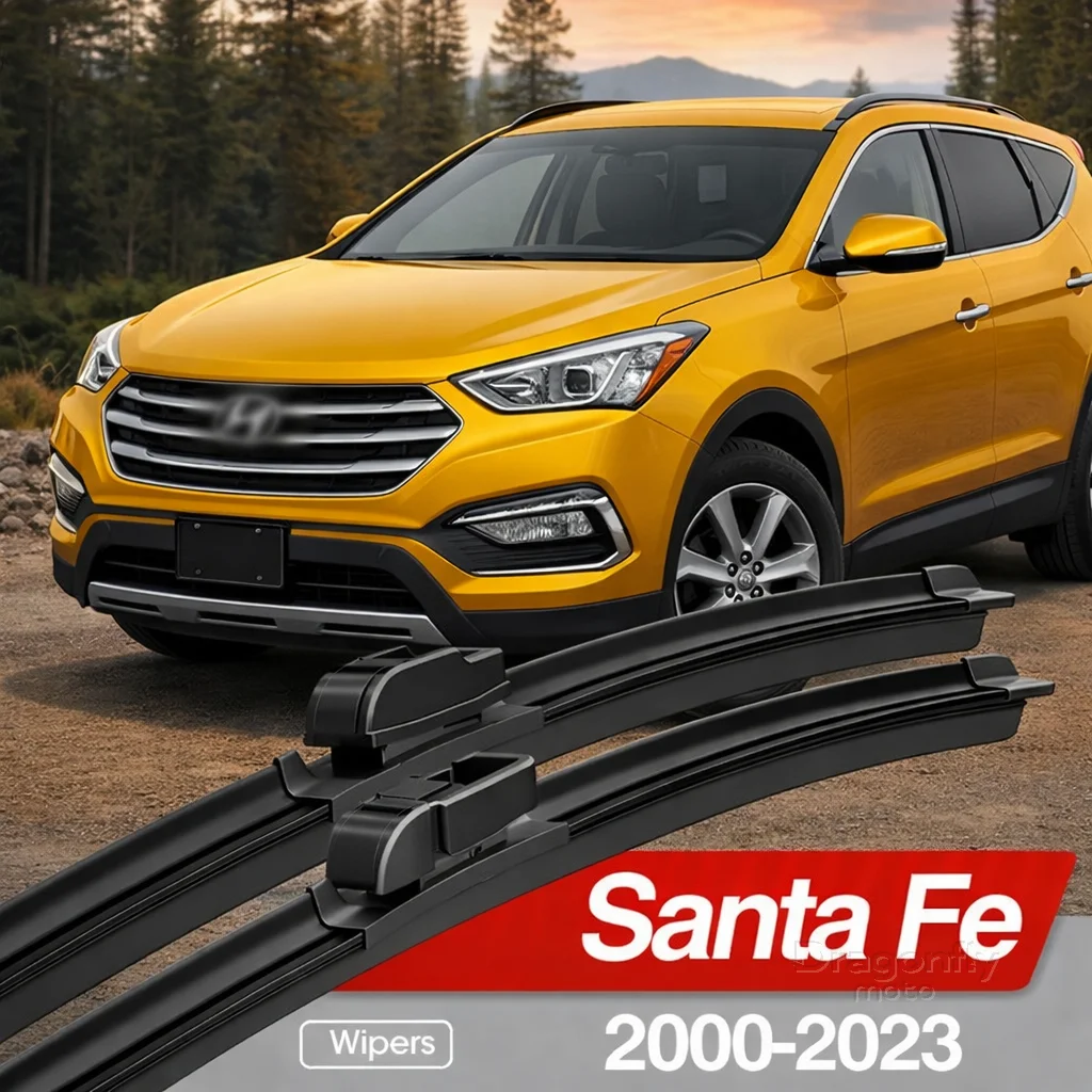 

For Hyundai Santa Fe 2000-2023 Front Windshield Wiper Blades 2x Windscreen Window Accessories 2001 2008 2010 2015 2016 2017 2020