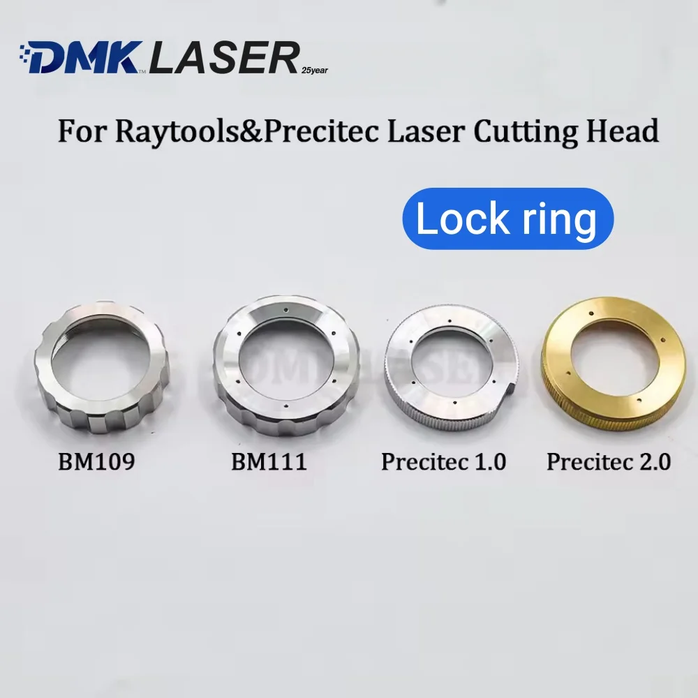 DMK original Ceramic ring lock nut cutter head body pressure cap assembly laser lock ring for WSX Raytools Precitec