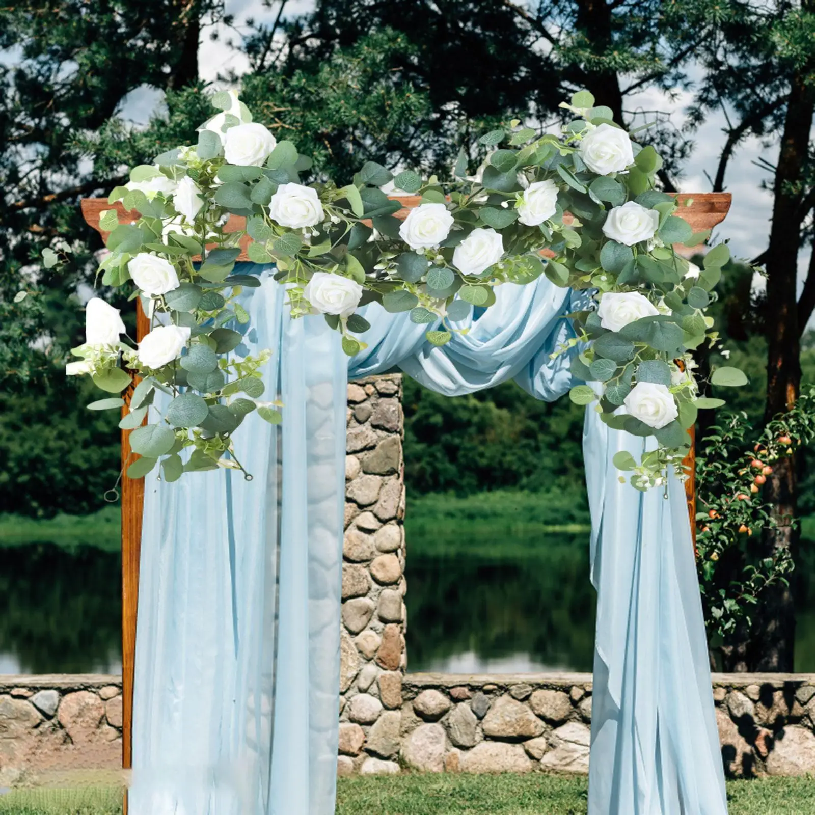 Artificial Hanging Eucalyptus Garlands for Housewarming Party Graduate