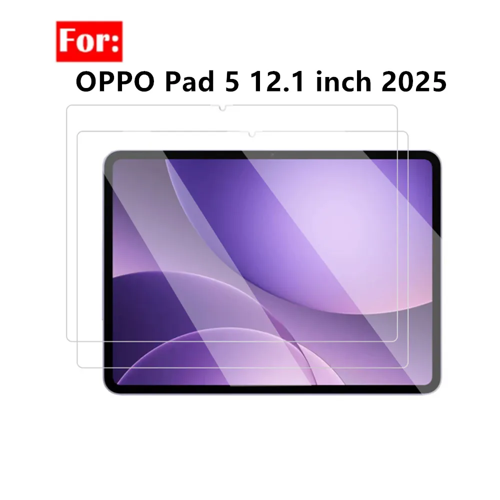 

2 шт. пленка из закаленного стекла для OPPO Pad 5 12,1 дюйма, 2025 HD, защита от царапин, защитная пленка для экрана oppo Pad 5 12,1 дюйма, OPD2506, аксессуары, пленка