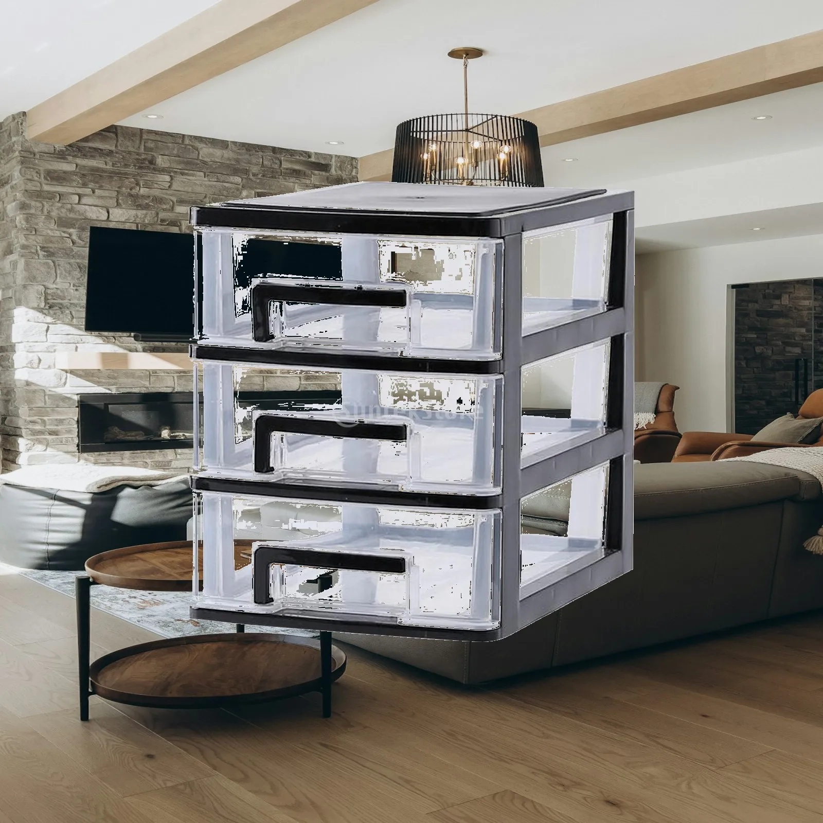 Vanity Organizer Rack Plastic Makeup Holder Storage Box Organizer Drawers for Bathroom Kitchen Desk Accessories