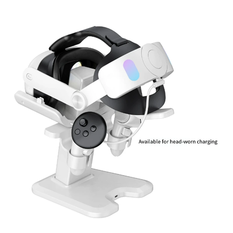 

Зарядная док-станция для 3-контроллера гарнитуры Станция для крепления дисплея Подставка для дисплея VR для 3-подставки для зарядки-ABLL