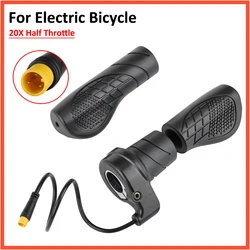 20X Half Throttle for Electric Bicycle Left Right Sleeve Rotary Handle Waterproof Connector Electric Scooter Accelerator