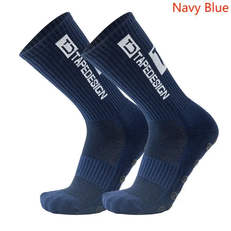 Meias de futebol antiderrapante Mid Calf, esporte futebol, ciclismo, antiderrapante, novo